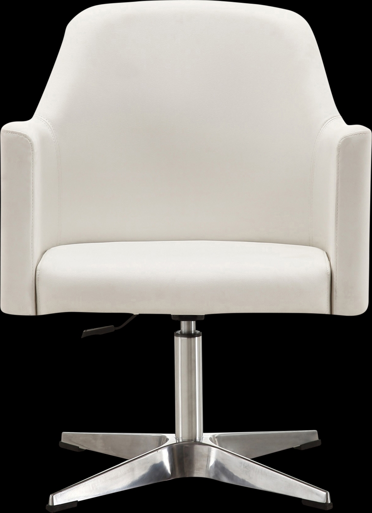 Woolfram White Swivel Accent Chair - Thumbnail - Image 2