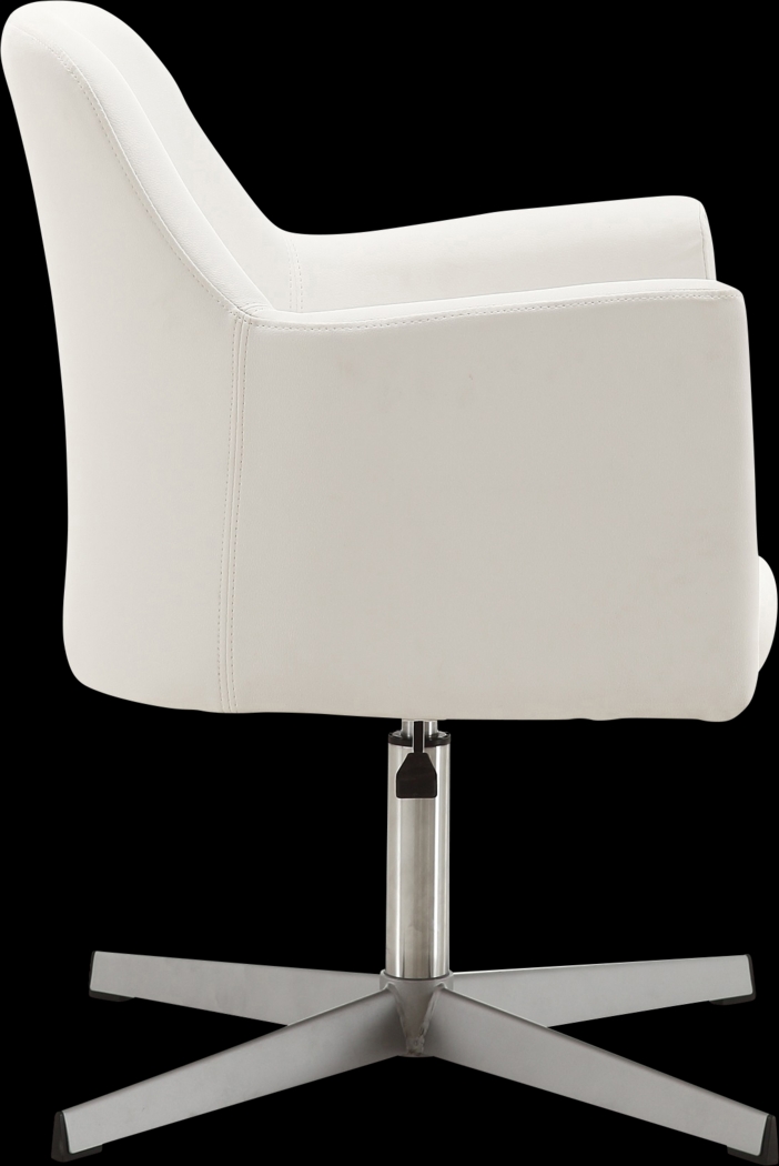 Woolfram White Swivel Accent Chair - Thumbnail - Image 3