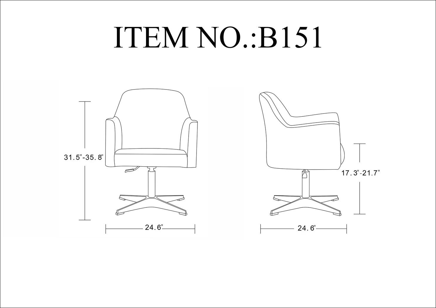 Woolfram White Swivel Accent Chair - Thumbnail - Image 6