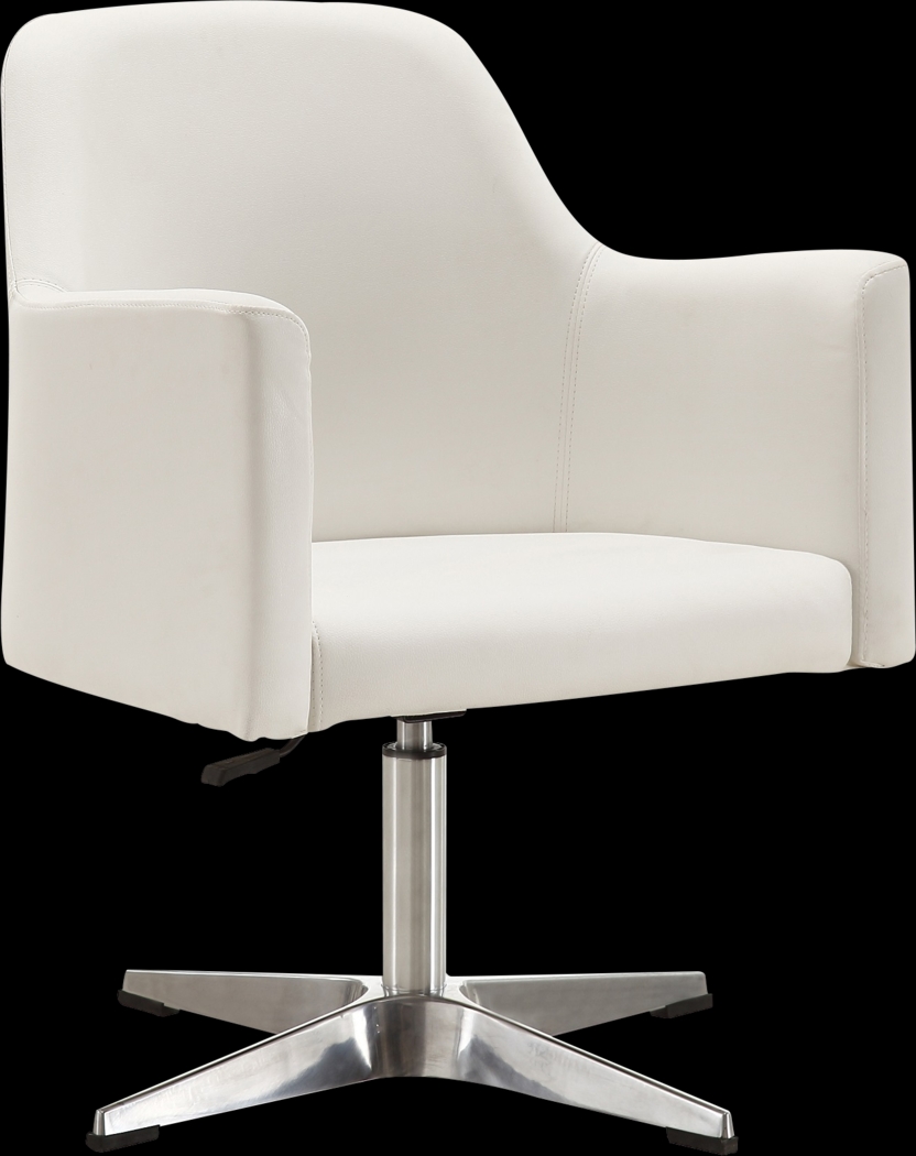Woolfram White Swivel Accent Chair - Thumbnail - Image 1