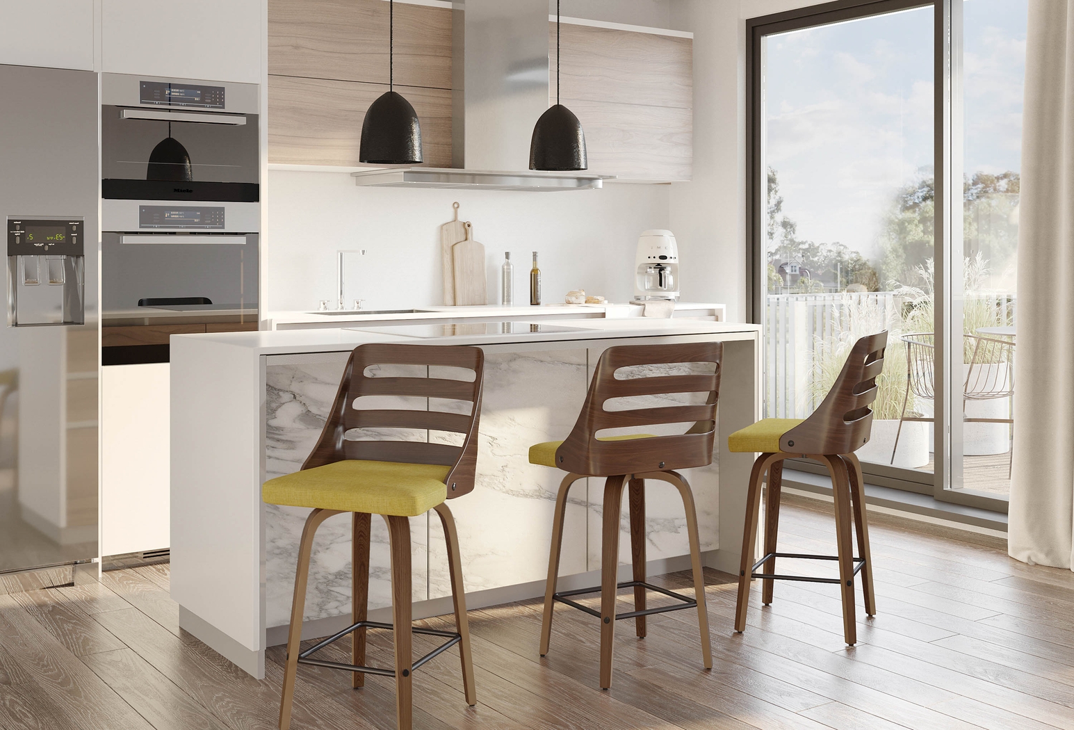 Woolwich Green Counter Height Stool, Set of 2 - Thumbnail - Image 3