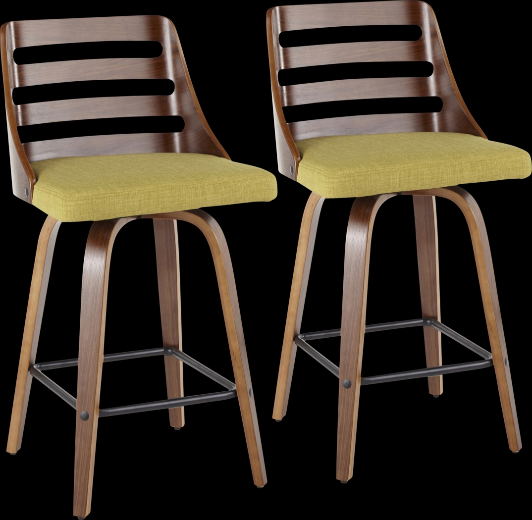 Woolwich Green Counter Height Stool, Set of 2 - Thumbnail - Image 1