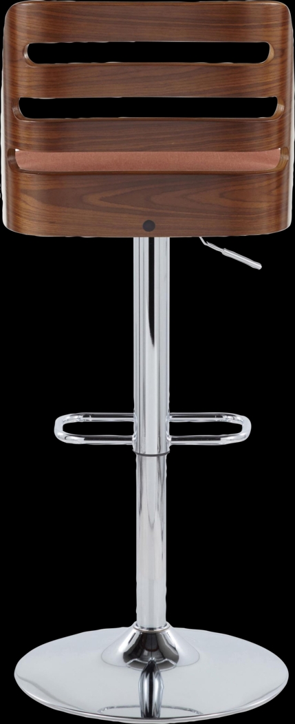 Woolwich II Orange Adjustable Swivel Barstool, Set of 2 - Thumbnail - Image 8