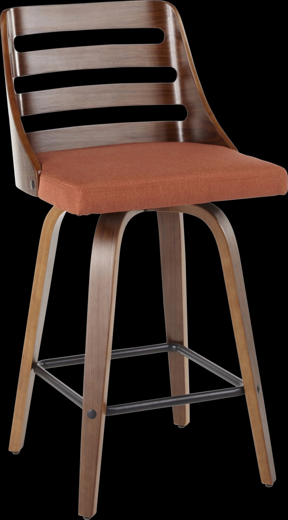 Woolwich Orange Counter Height Stool, Set of 2 - Thumbnail - Image 4