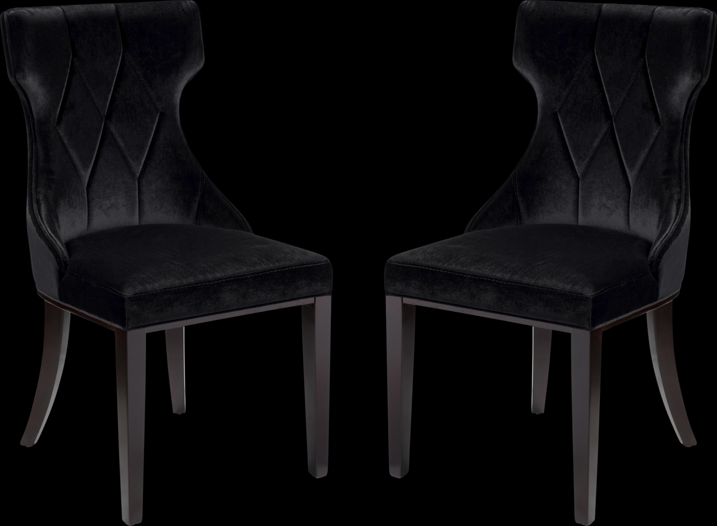 Worlddale Black Side Chair, Set of 2 - Thumbnail - Image 1