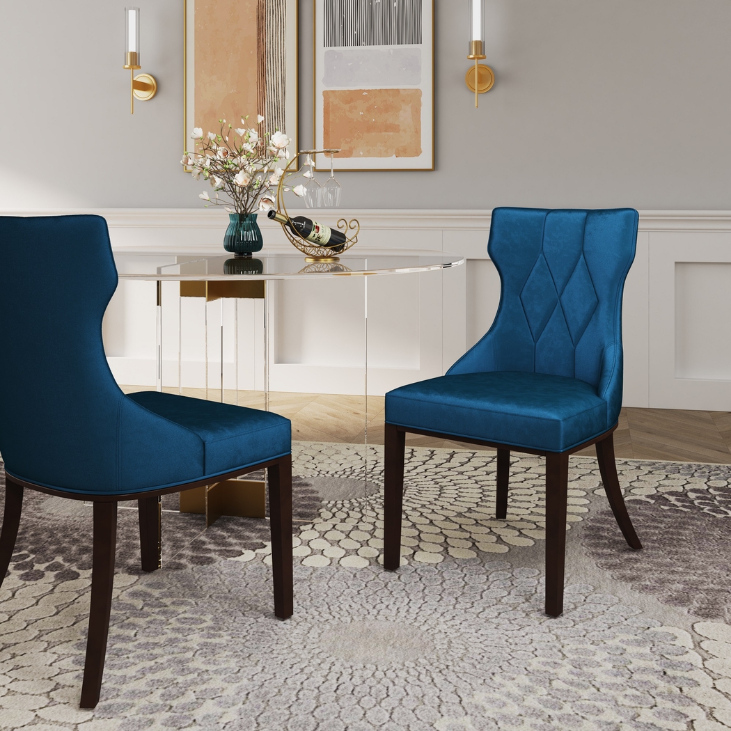 Worlddale Blue Side Chair, Set of 2 - Thumbnail - Image 2