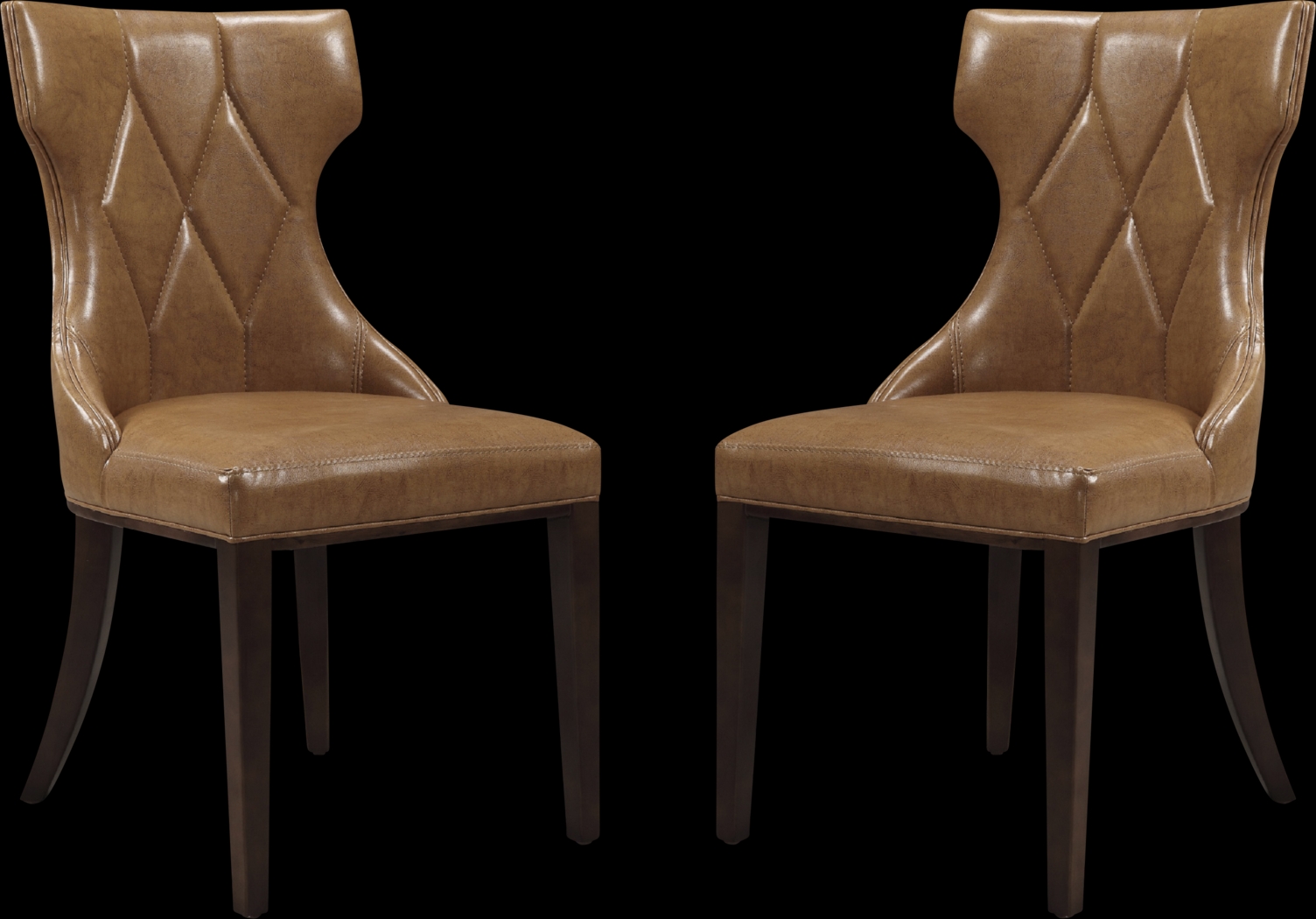 Worlddale Brown Side Chair, Set of 2 - Thumbnail - Image 1