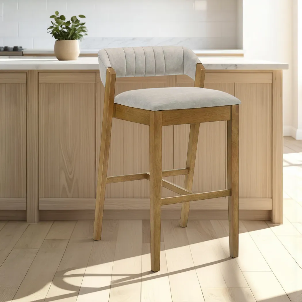 Worldwood II Brown and Gray Counter Height Stool - Thumbnail - Image 2