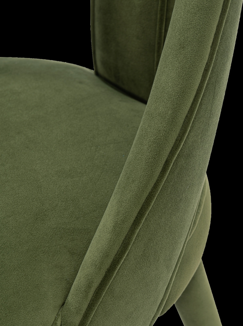 Woronoco Olive Green Side Chair - Thumbnail - Image 3
