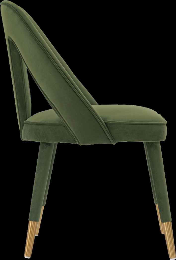 Woronoco Olive Green Side Chair - Thumbnail - Image 8