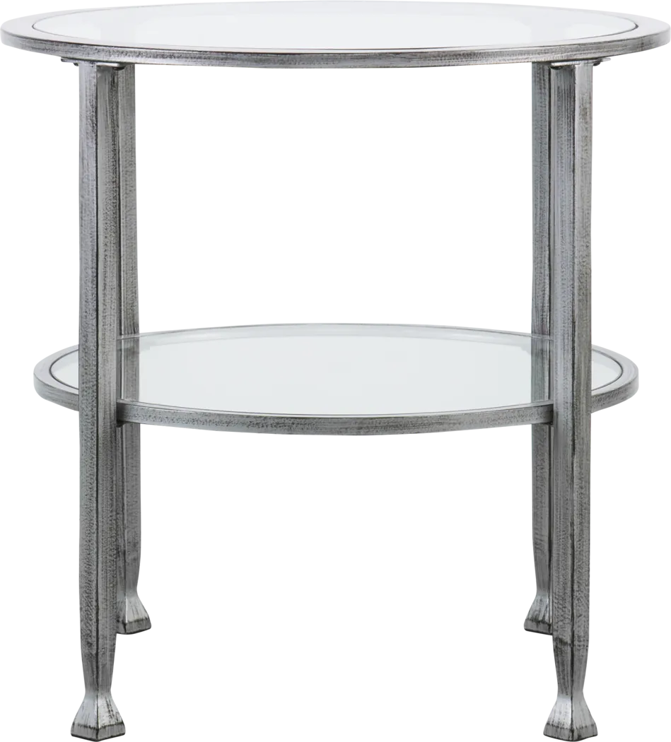 Worston Silver Round End Table - Thumbnail - Image 5