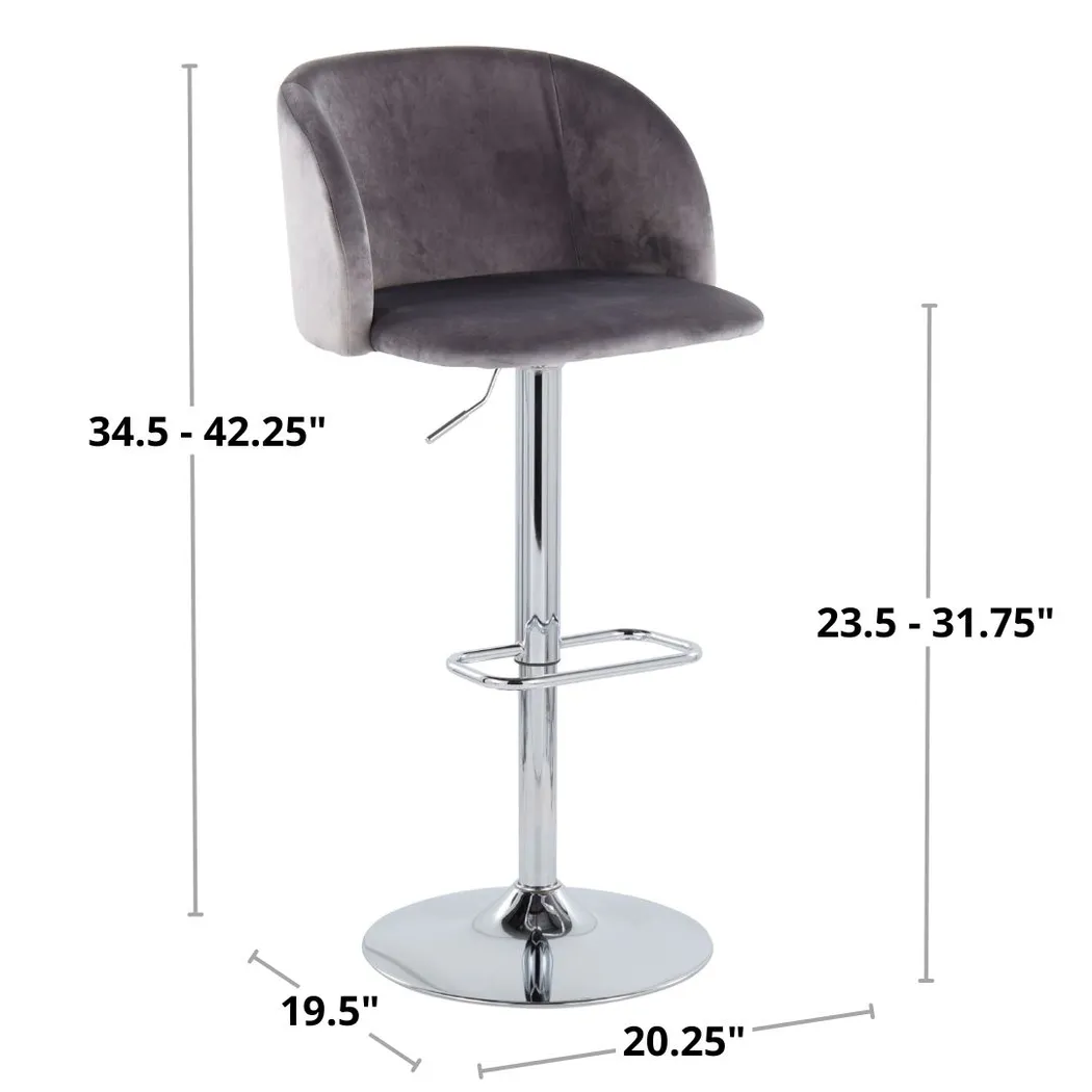 Worthford Gray Adjustable Swivel Barstool, Set of 2 - Thumbnail - Image 12