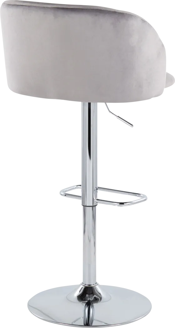 Worthford Gray Adjustable Swivel Barstool, Set of 2 - Thumbnail - Image 6