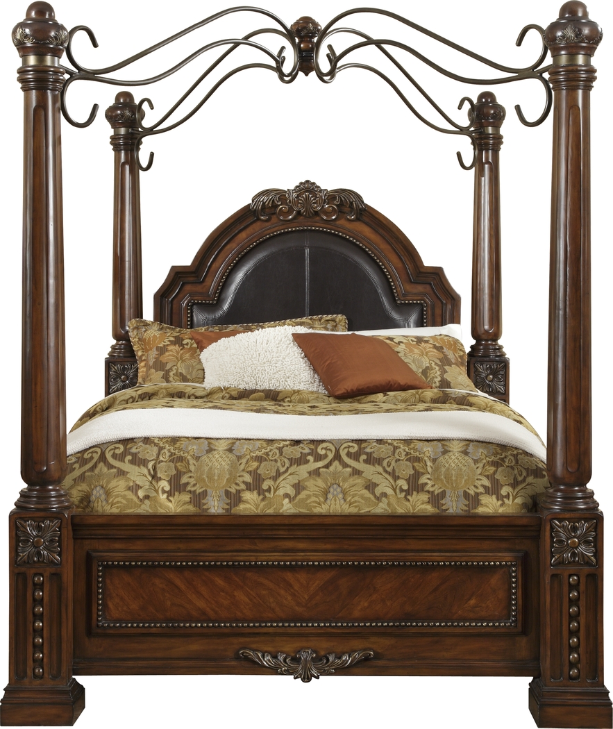 Worthington Canopy 4 Pc King Bed - Thumbnail - Image 1