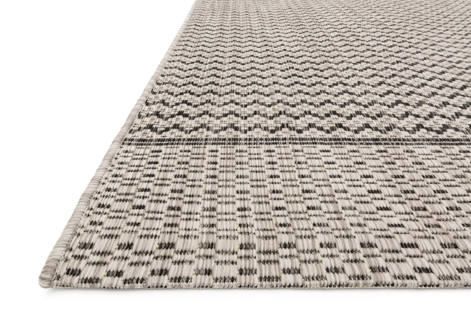 Woven Dune Gray 7'10 x 10'9 Indoor/Outdoor Rug - Thumbnail - Image 2