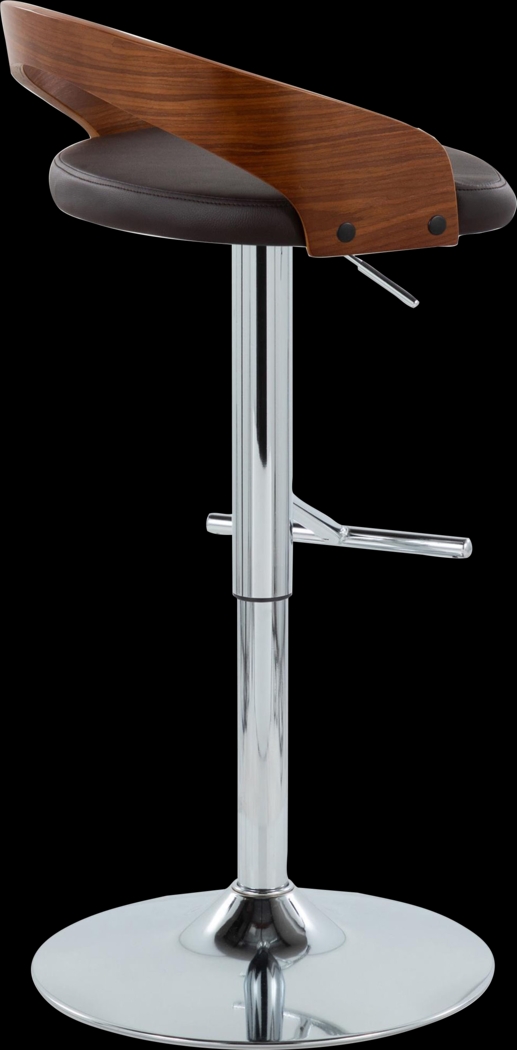 Wrayhall I Brown Adjustable Swivel Barstool, Set of 2 - Thumbnail - Image 6