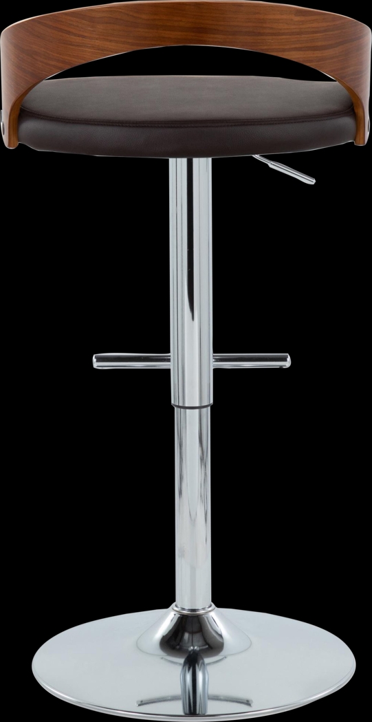 Wrayhall I Brown Adjustable Swivel Barstool, Set of 2 - Thumbnail - Image 8