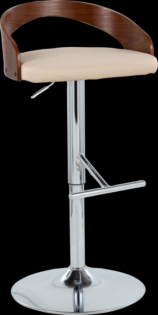 Wrayhall I Cream Adjustable Swivel Barstool, Set of 2 - Thumbnail - Image 5