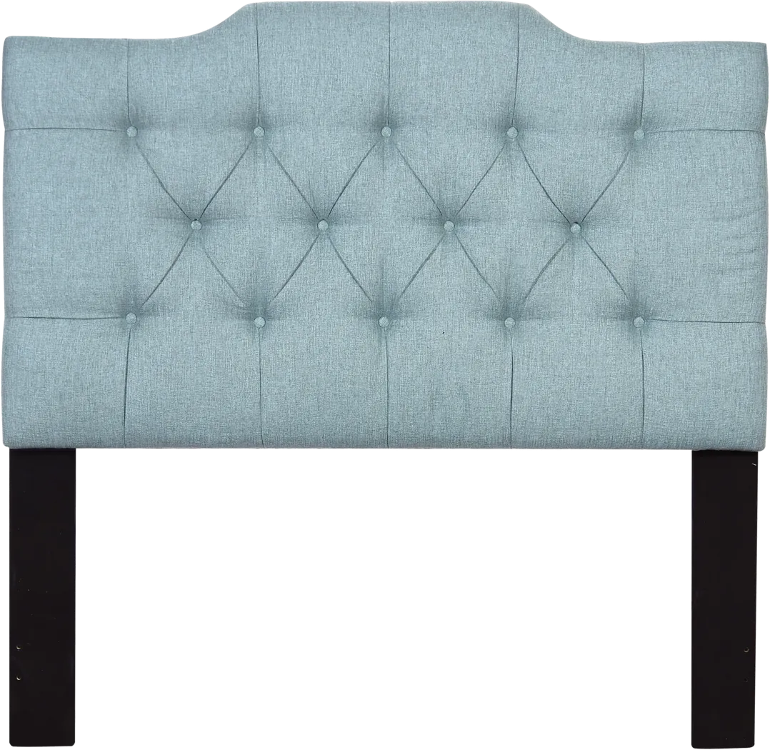 Wren Court Blue King Upholstered Headboard - Thumbnail - Image 1
