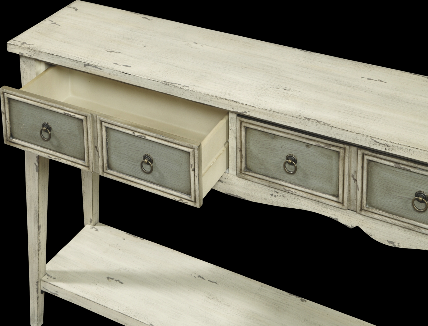 Wren White Sofa Table - Thumbnail - Image 2