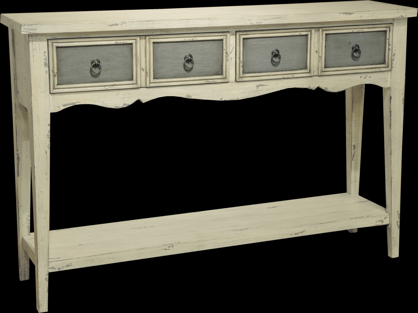 Wren White Sofa Table - Thumbnail - Image 1