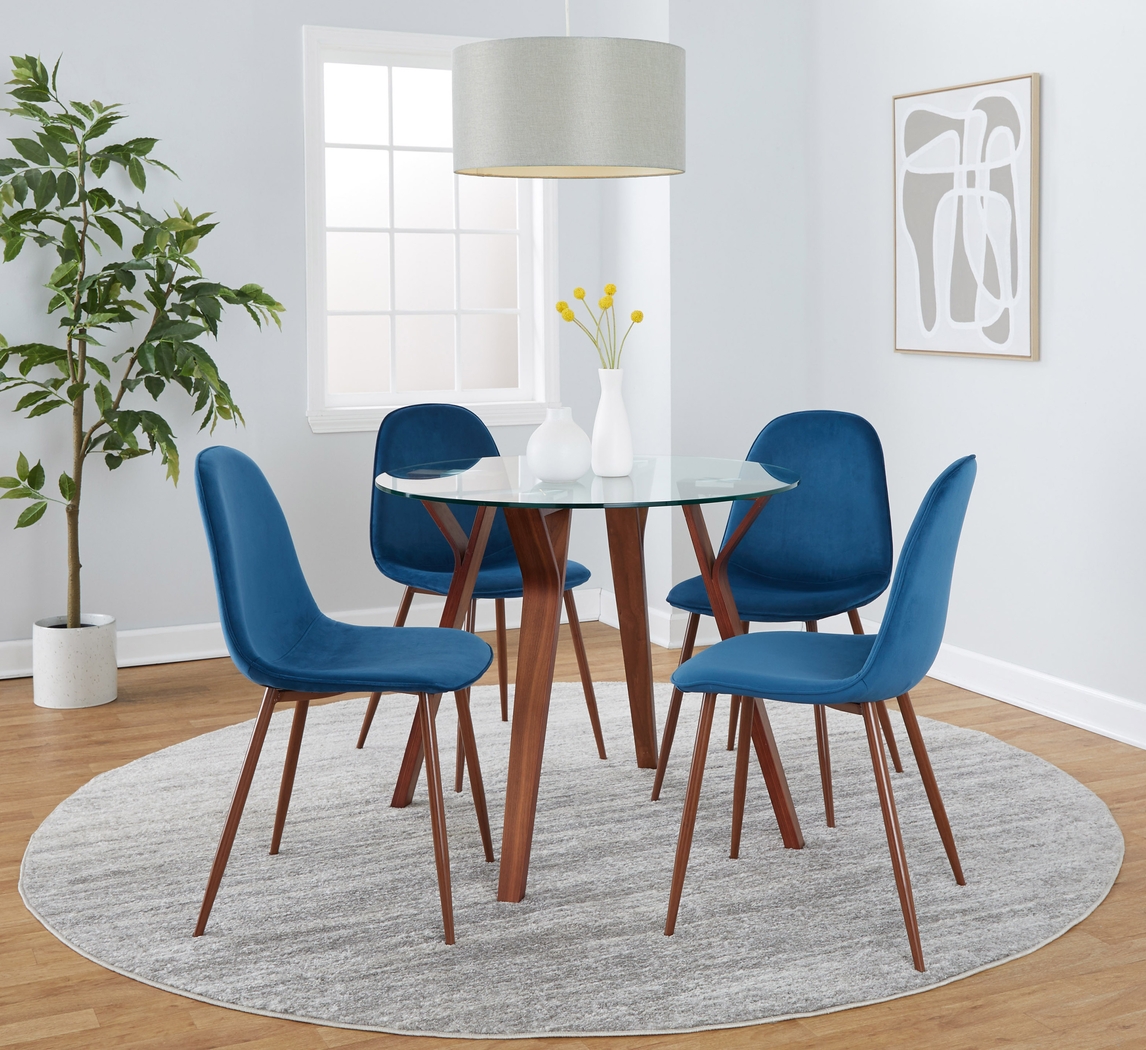 Wrenfrew I Blue 5 Pc Dining Set - Thumbnail - Image 2