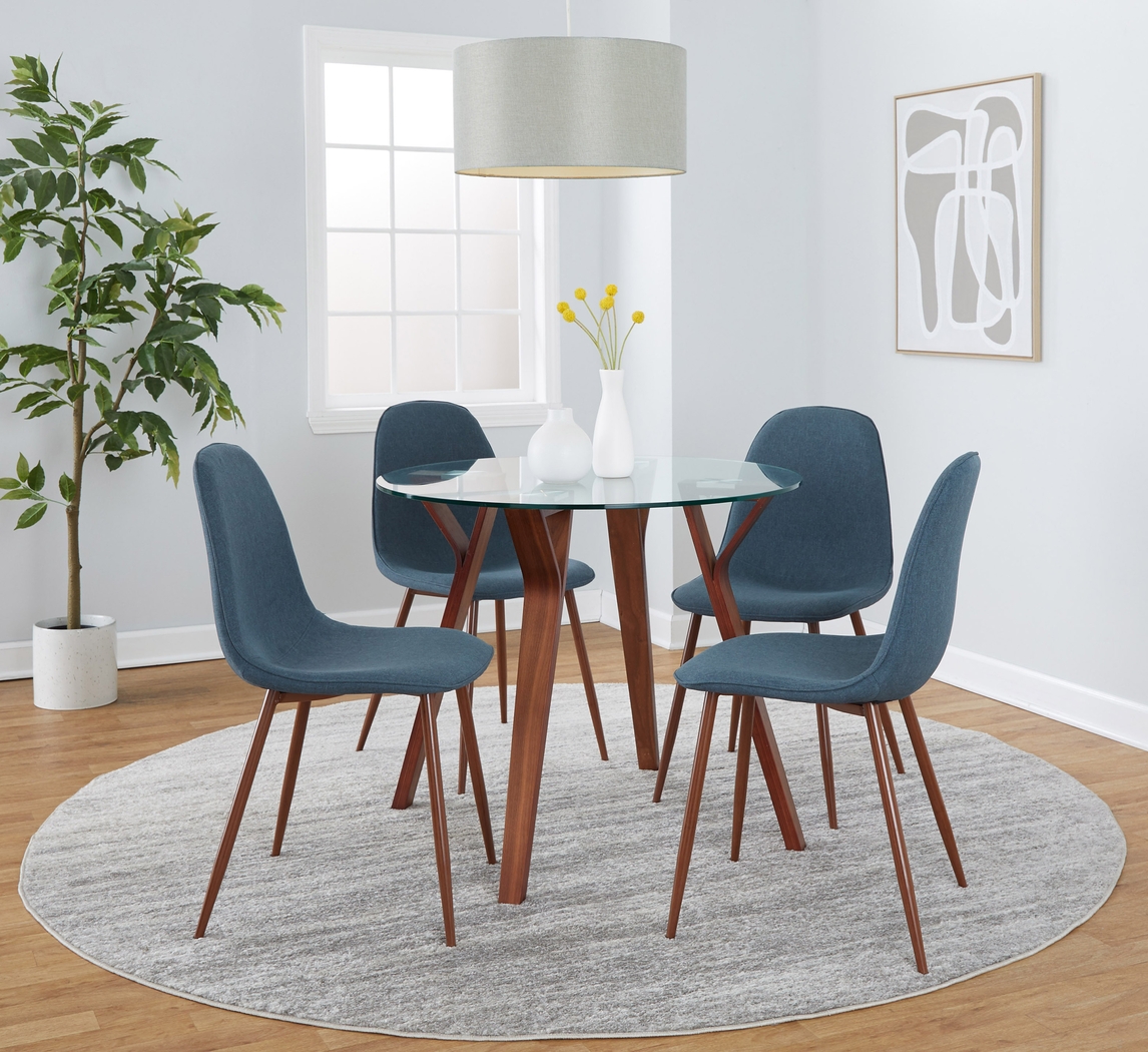 Wrenfrew I Dark Blue 5 Pc Dining Set - Thumbnail - Image 2