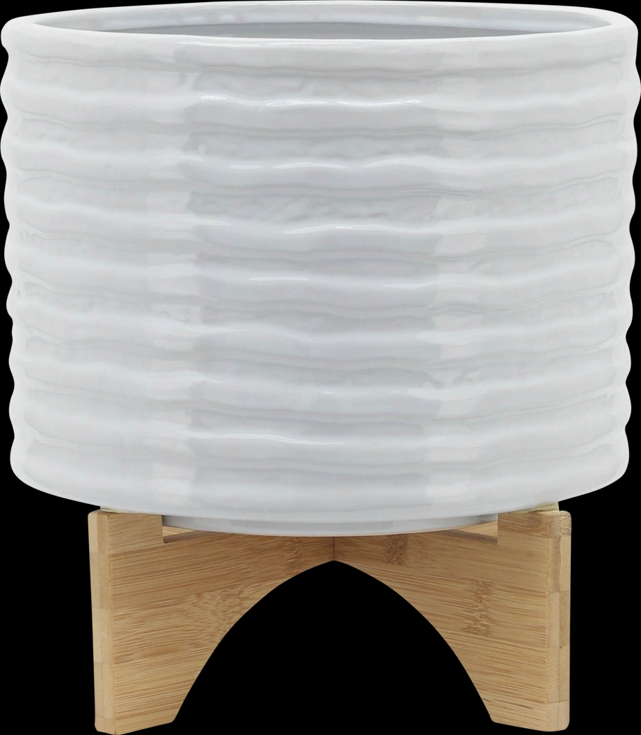 Wrenfroe White Planter - Thumbnail - Image 1