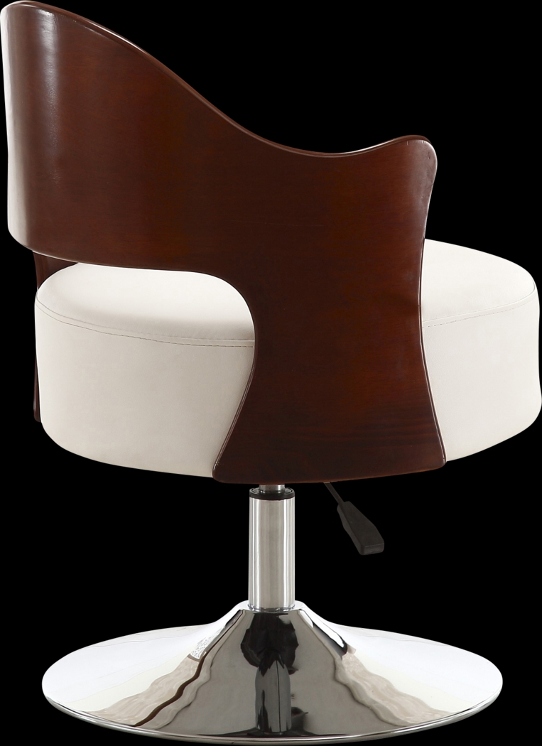 Wrightswood White Swivel Accent Chair - Thumbnail - Image 2