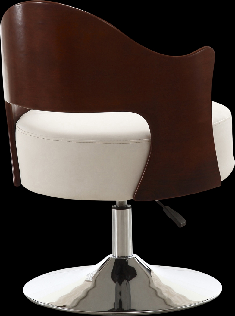 Wrightswood White Swivel Accent Chair - Thumbnail - Image 3