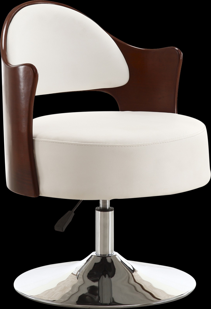 Wrightswood White Swivel Accent Chair - Thumbnail - Image 1