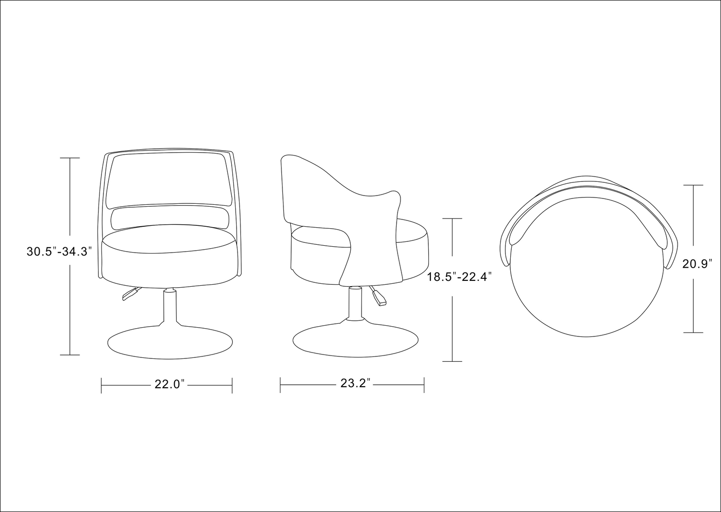 Wrightwood White Swivel Accent Chair - Thumbnail - Image 6