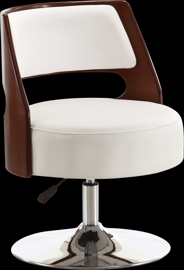Wrightwood White Swivel Accent Chair - Thumbnail - Image 1