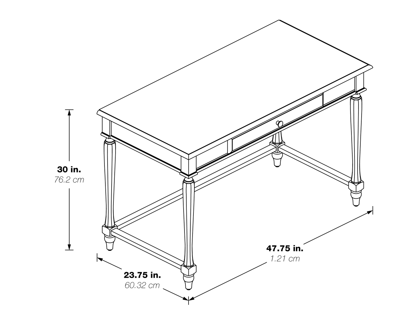 Writta White Desk - Thumbnail - Image 6