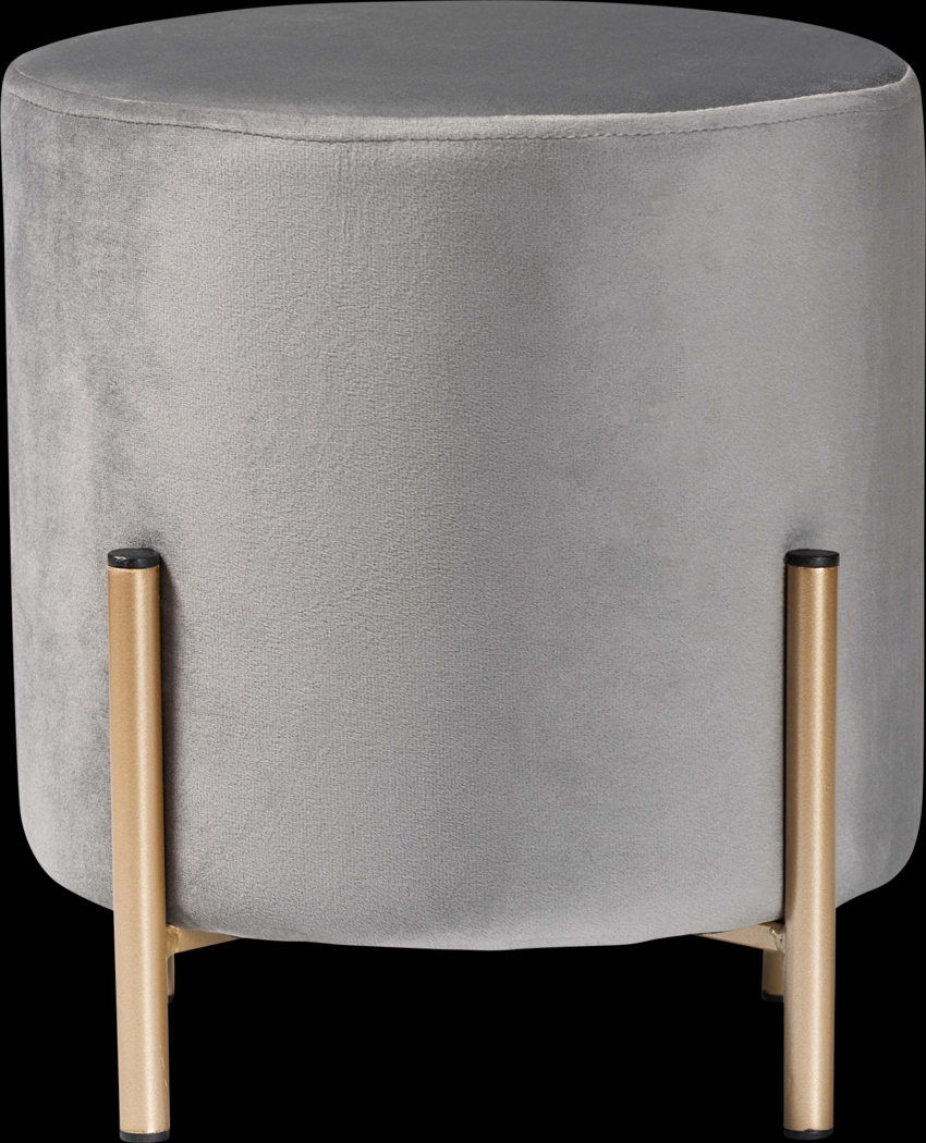 Wuerpel Gray Ottoman - Thumbnail - Image 2