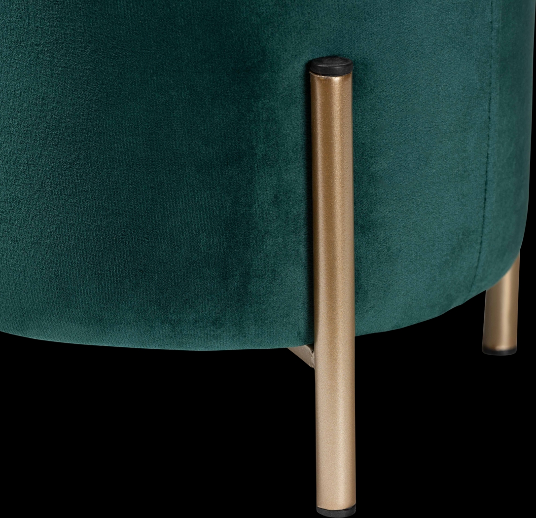 Wuerpel Green Ottoman - Thumbnail - Image 3
