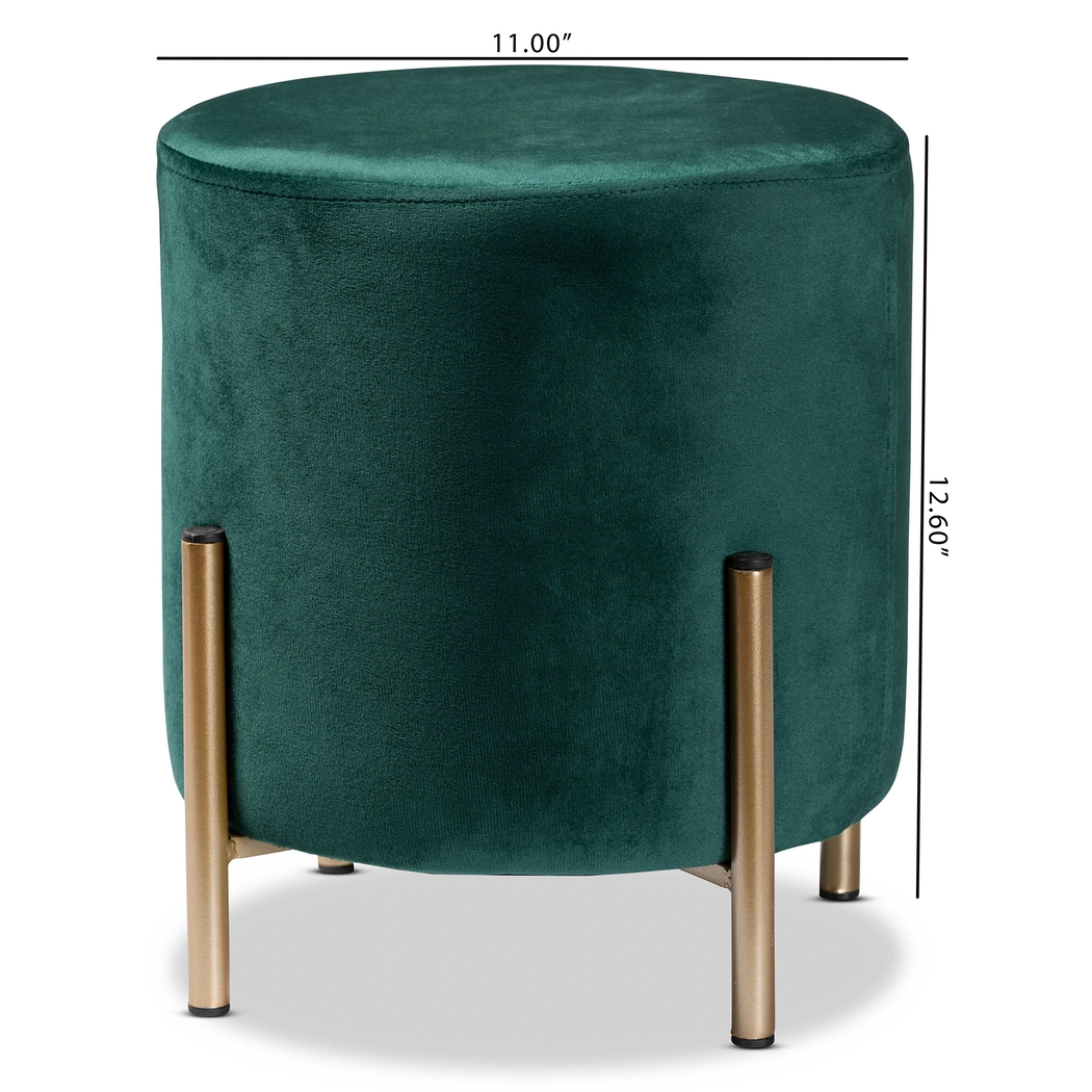 Wuerpel Green Ottoman - Thumbnail - Image 6