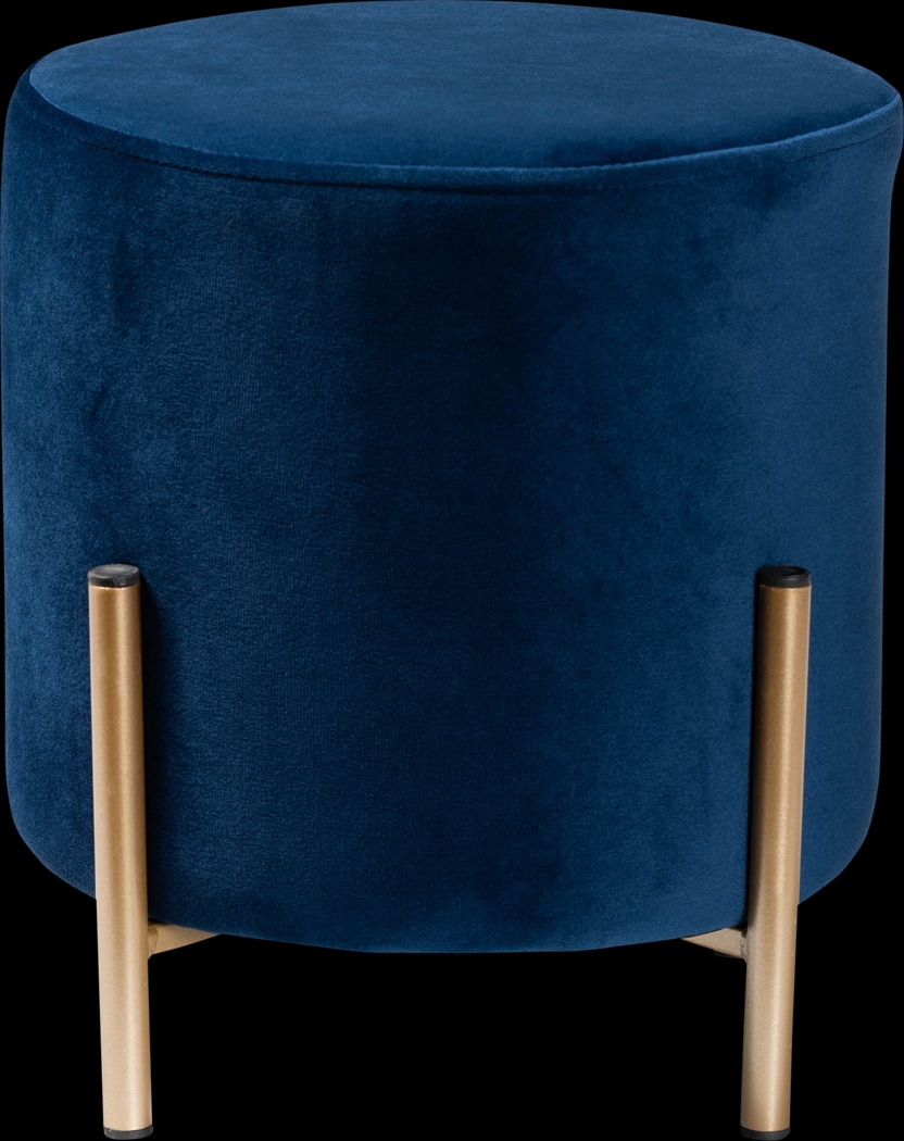 Wuerpel Navy Ottoman - Thumbnail - Image 2