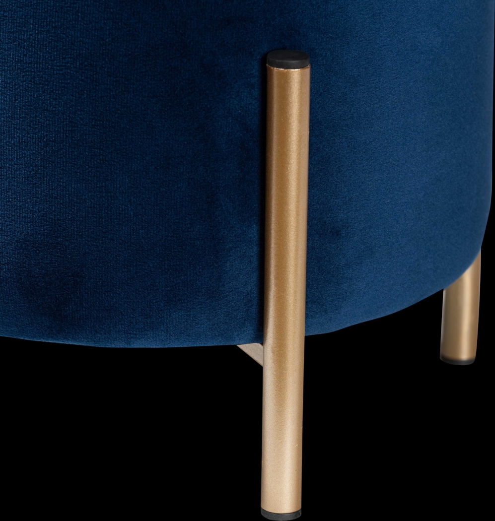 Wuerpel Navy Ottoman - Thumbnail - Image 3