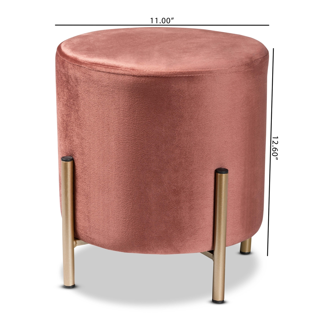 Wuerpel Pink Ottoman - Thumbnail - Image 6
