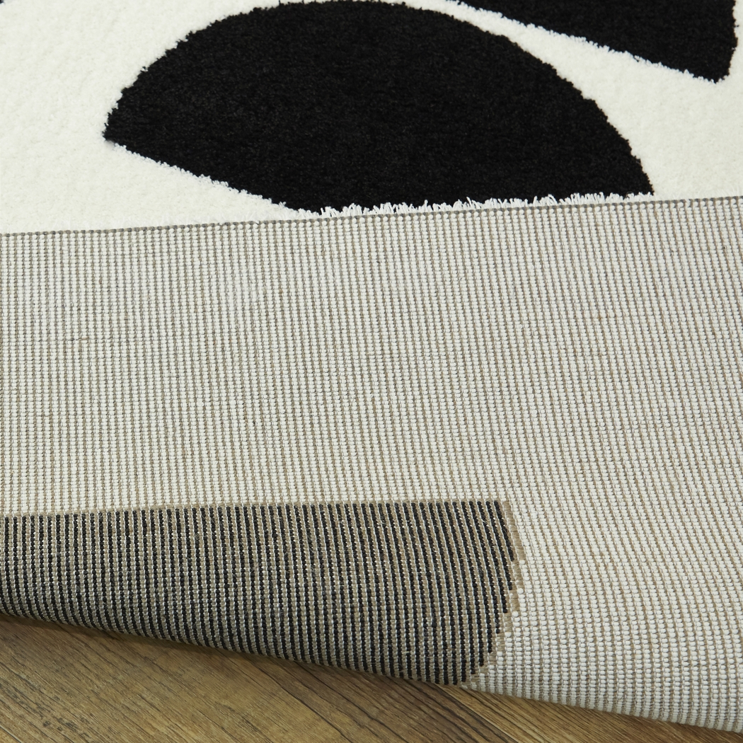 Wumolf Black/White 7'10 x 10' Rug - Thumbnail - Image 4