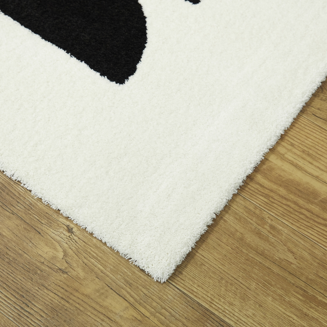 Wumolf Black/White 7'10 x 10' Rug - Thumbnail - Image 5