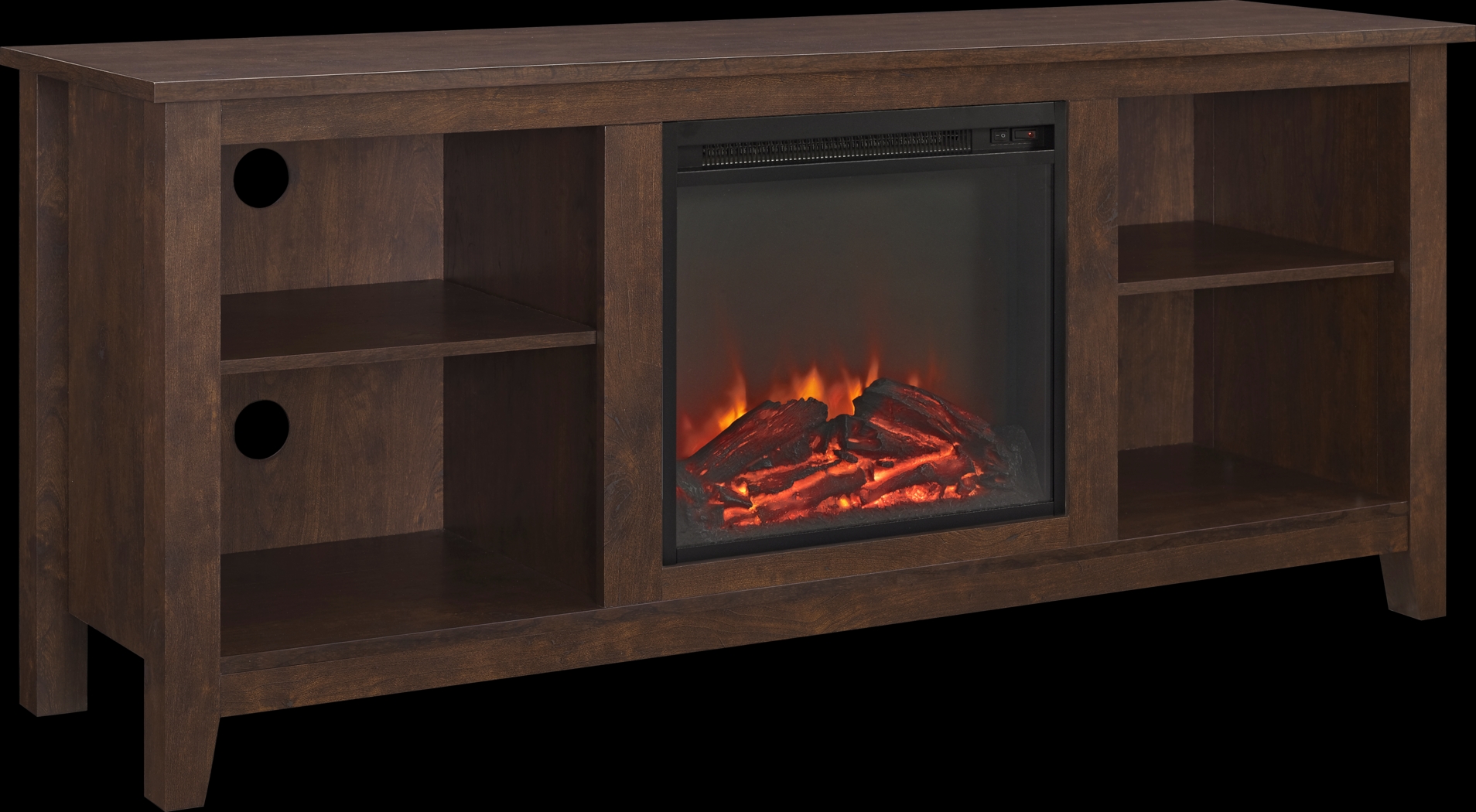 Wyatt Brown 58 in. Console with Electric Fireplace - Thumbnail - Image 1