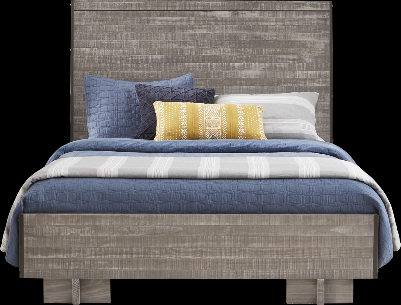 Wyatt Place Gray 5 Pc Queen Bedroom - Thumbnail - Image 2