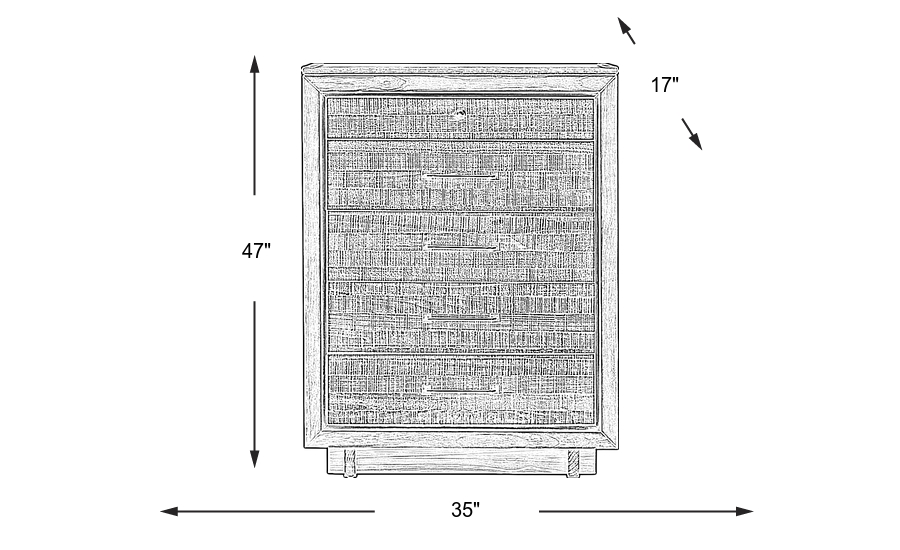 Dimension Image. Please refer to the Dimension Tab on this page for dimension details.