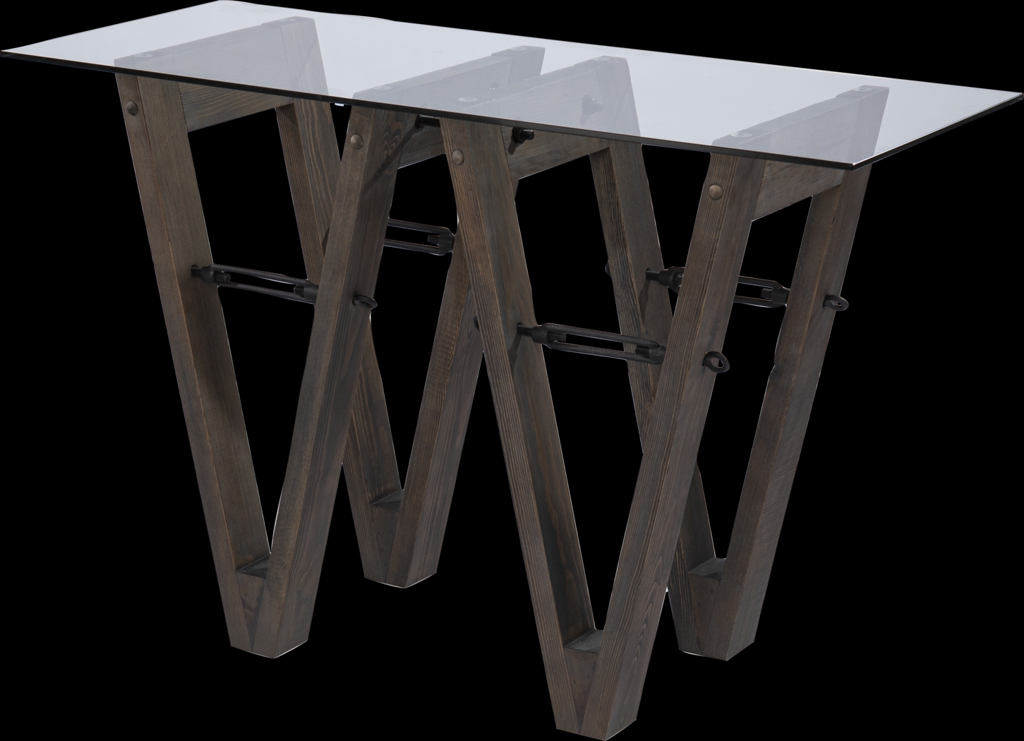 Wyckfield Brown Console Table - Thumbnail - Image 1