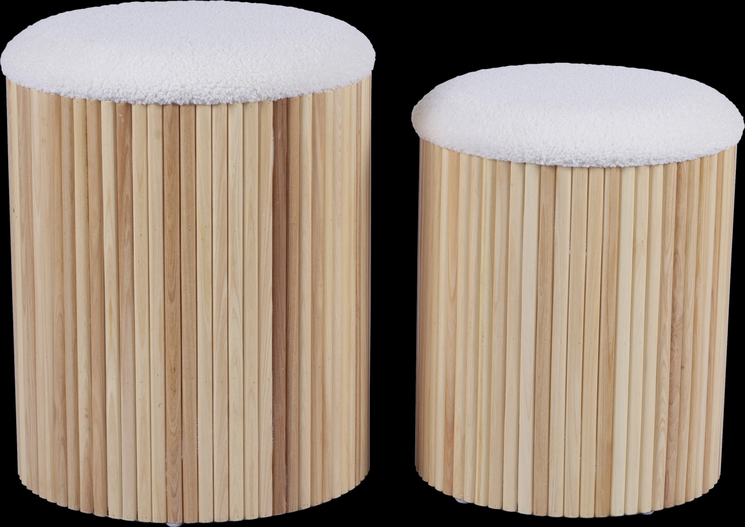 Wyckoff II White Nesting Storage Ottoman, Set of 2 - Thumbnail - Image 4