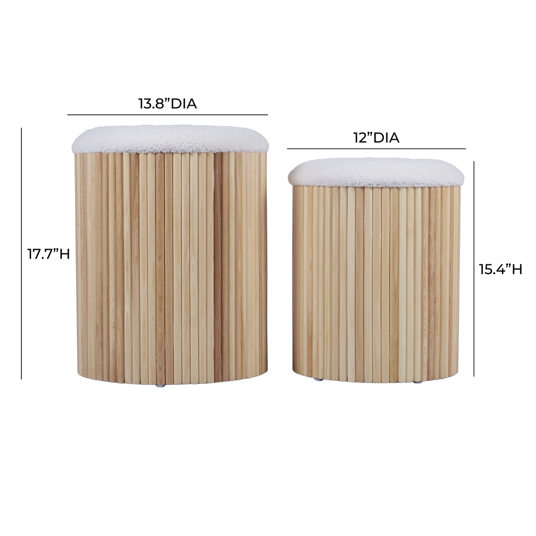 Wyckoff II White Nesting Storage Ottoman, Set of 2 - Thumbnail - Image 6