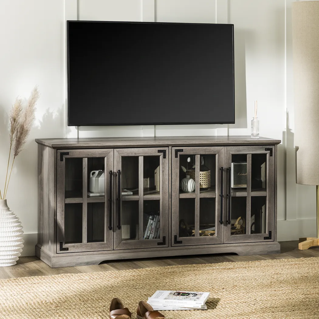 Wyehwood Gray 58 in. Console - Thumbnail - Image 5