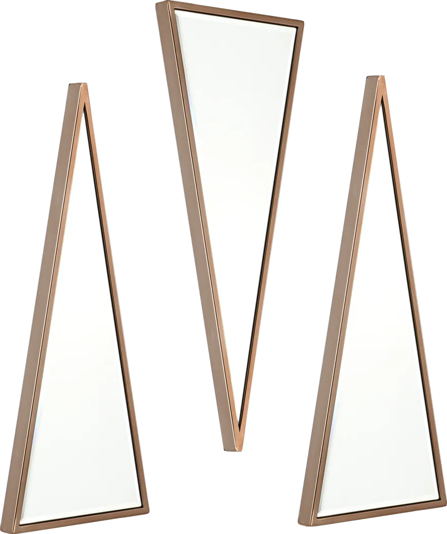 Wykes Champagne Mirror (Set of 3) - Thumbnail - Image 3